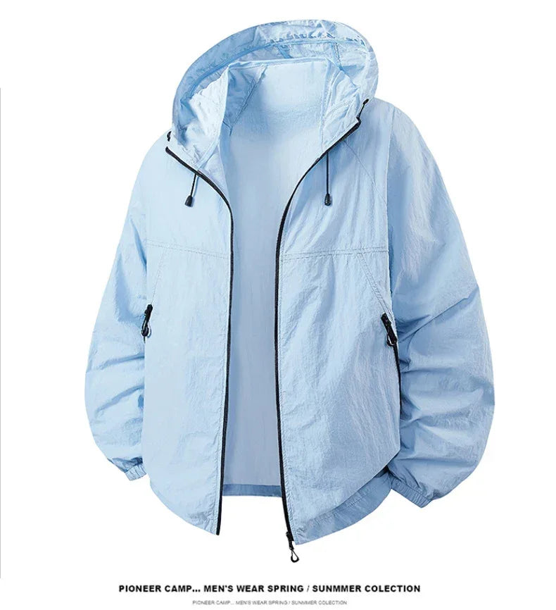 New Summer Camping Hiking Jackets Men Fishing Cycling Hooded Gym Sports Running Coats Outdoor Sun-Protective Thin Jackets Women