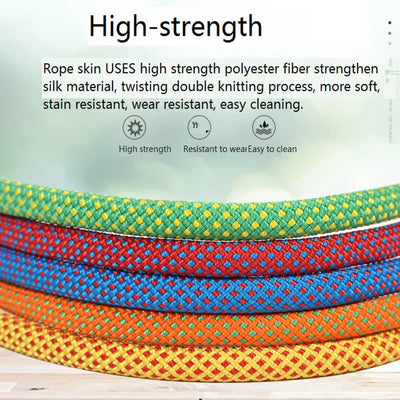 8mm Climbing Rope Outdoor Tree Rock Equipment Mountaineering Lifeline Emergency Survival Safety Gear Escape Rescue Static Rope