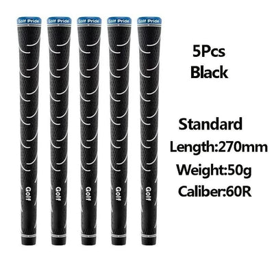 5Pcs Golf Grips Multiple Colors Grip Rubber Non-slip Standard Golf Club Grips Iron and Wood For Men And Women Golf Accessories