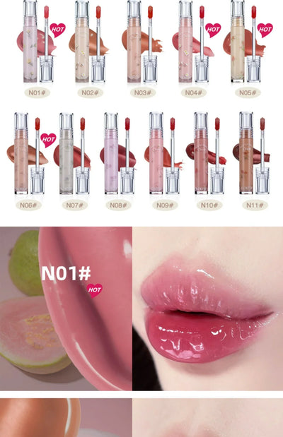 FLORTTE Beauty Lip Lasting Tint First Kiss Series Water Glossy Nice To Meet Chu Blooming Liquid Lipstick Makeup Women Cosmetics