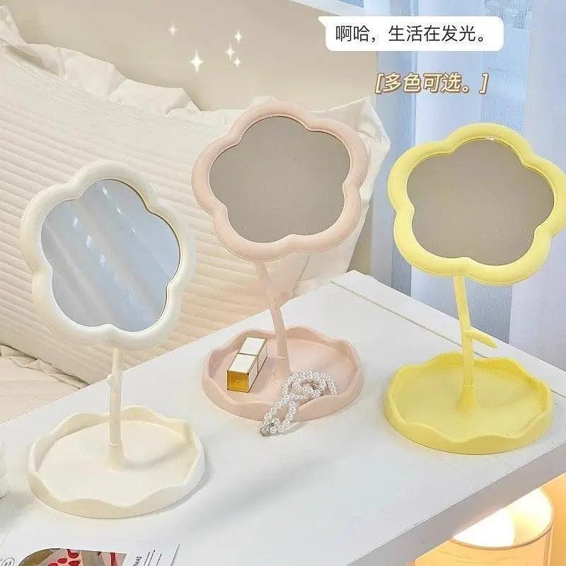 Mirror desktop flower mirrors creative dormitory online celebrity gao yan value for bedroom home decor