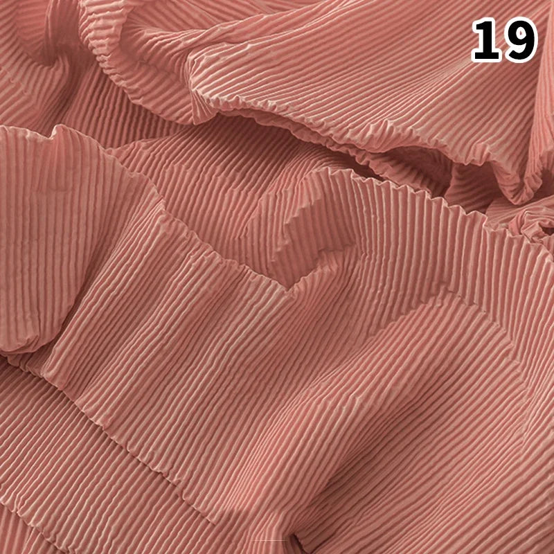 Wrinkled Texture Fabric Background Printmaking Material DIY Wedding Celebration Women Dress Suit Diy Sewing Material