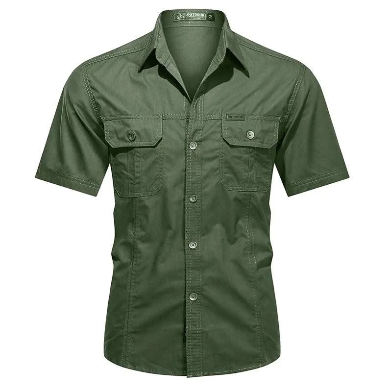 Men's thin short sleeved shirts Summer