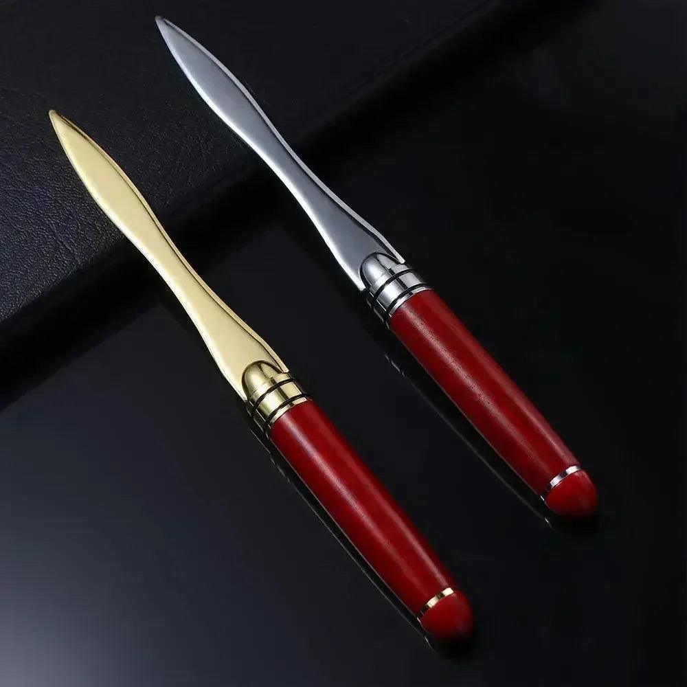Supplies wooden handle office school student stationery letter opener express cut paper tool envelopes