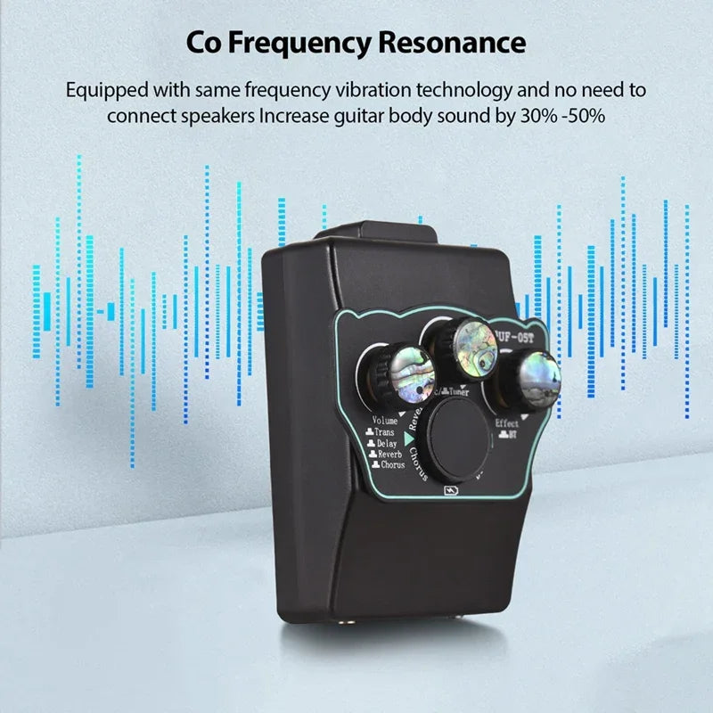 Guitar Pickup Classical Guitar Pickup Vibration Pickup BT Accompaniment Resonance Pickup 3-Band EQ Equalizer Acoustic