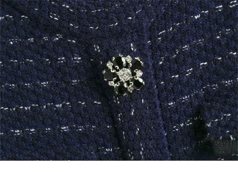 New Autumn Winter Women Knitted Dress Brand Fashion Royal Blue Bodycon Sweater Dress Lady Office Midi Dress