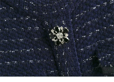 New Autumn Winter Women Knitted Dress Brand Fashion Royal Blue Bodycon Sweater Dress Lady Office Midi Dress