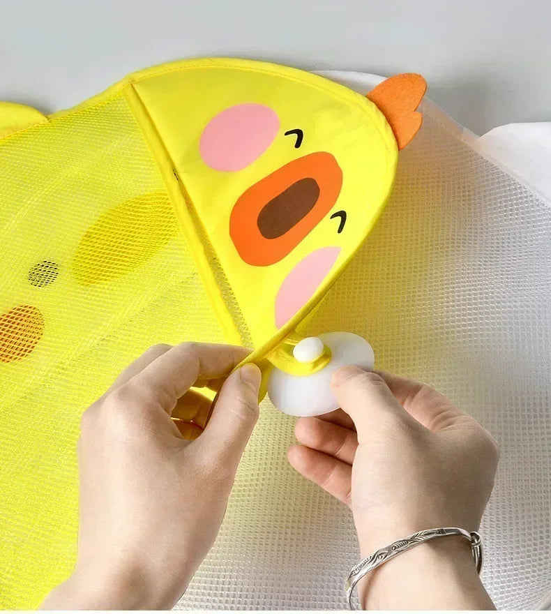 Baby bathroom storage mesh bag children games network bath baskets organization water toys cartoon animal shapes net