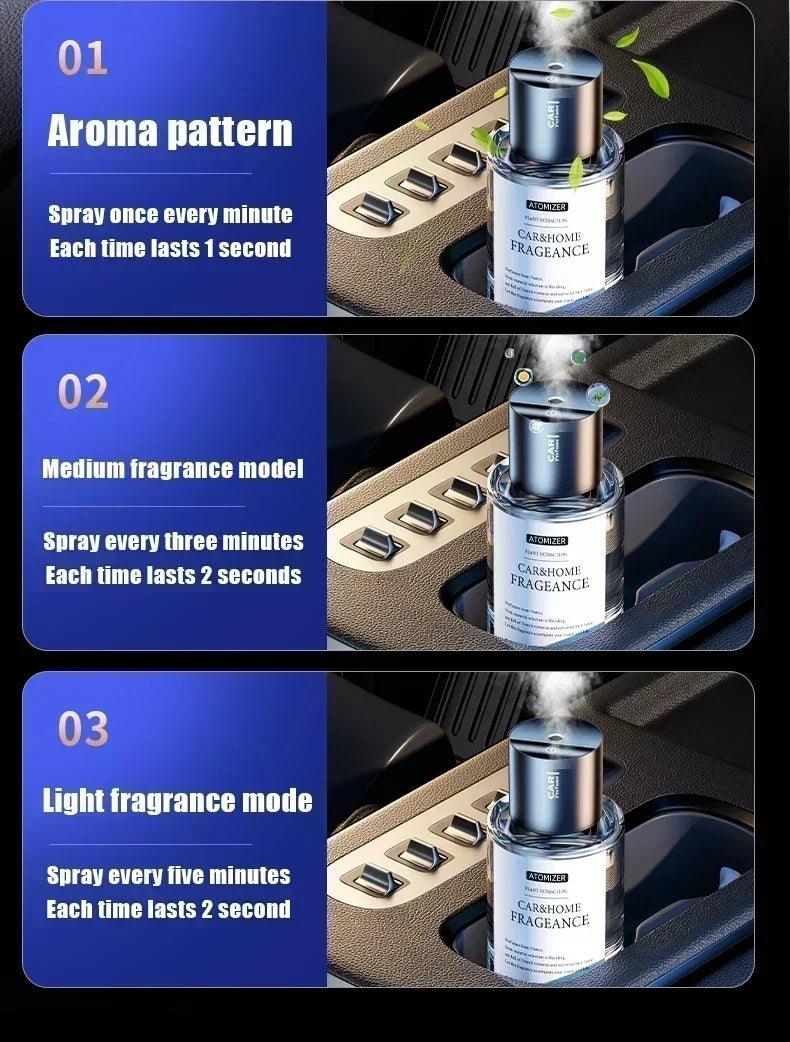 Car mounted fragrance spray perfume essential oil diffuser humidifier intelligent large capacity high quality