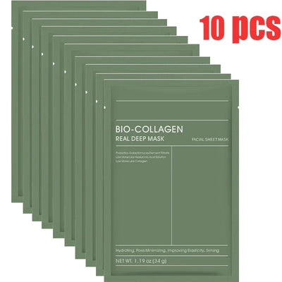 Bio-Collagen Face Mask Deep Moisturizing Overnight Mask Collagen Protein Hydrogel Soft Gel Mask Brightening Firming Skin Care
