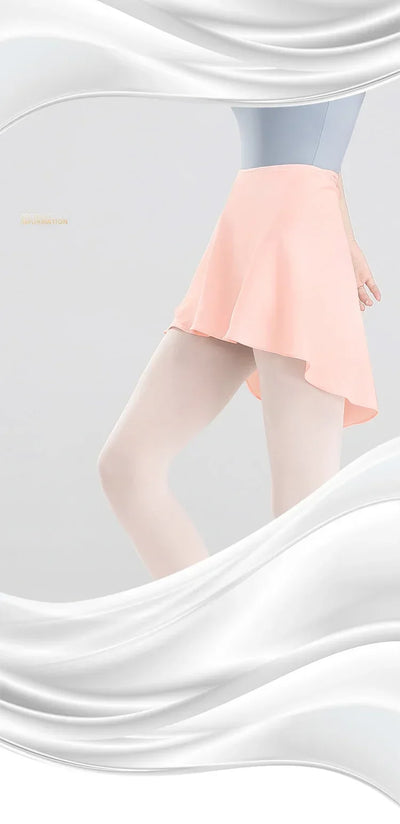 Women Girls Ballet Skirts Dance Short Skirts High Elastic Skirt Ballerina Adult  Ballet Dancing Dress lace Up Chiffon Skirt