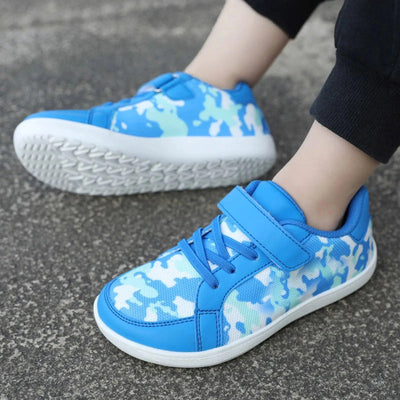 Children's Walking Shoes 2025 New Children Sports Shoes Wide Head Barefoot Shoes Soft Light Comfortable And Breathable Sneakers