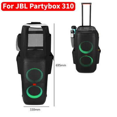 Speaker Storage Bag for JBL Partybox 310/110 Large Capacity Travel Carrying Case Foldable Speaker Box Breathable for Partybox310