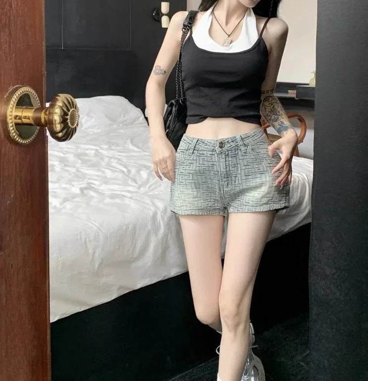 Short Pants Woman Summer Shorts for Women Cotton With Waist Pocket To Wear XL Kpop Design Stretchy Designer Comfy Elegant New In