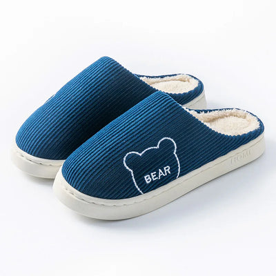 New Model 2025 Winter Warm Plush Slippers Non Slip Soft Indoor Bedroom Couple Home Shoes Flat Heel Comfort Autumn Footwear