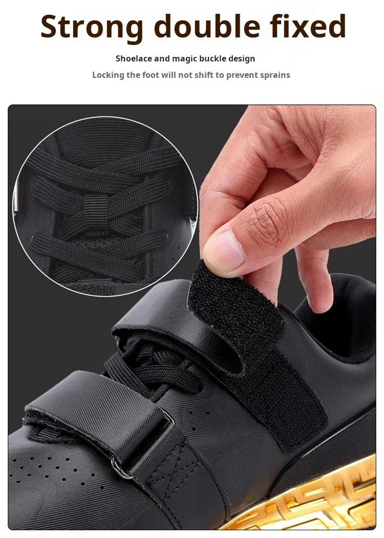 Athlete Athletic Shoes Indoor Comprehensive Training Shoes Weightlifting Shoes Stretch Hard Pull Deep Squat Shoes Breathable Men