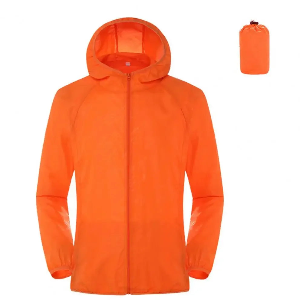 2024 Summer Hooded Jacket Men Women Waterproof Sun Coat Pockets Quick Dry Skin Ultra light Windbreaker Outdoor Jacket
