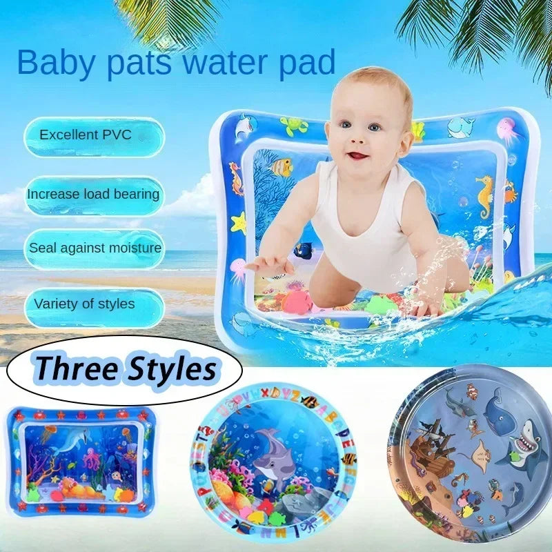 Summer Toys Baby Water Mat PVC Inflatable Cushion Infant Toddler Water Play Mat for Children Early Education Developing Baby Toy