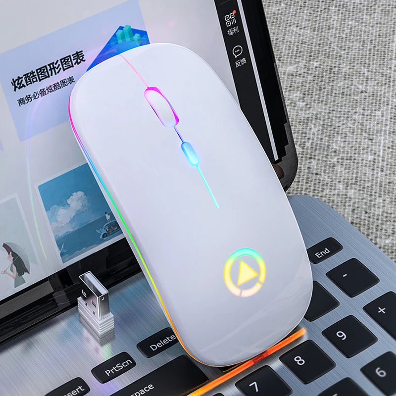 New Rechargeable Wireless Gaming Mouse Portable Ergonomic Quiet And Magical Suitable For Portable Computers Laptop PC