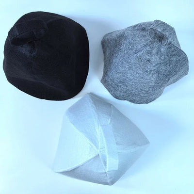 Sauna Hats Thicken Wool Felt Shower Cap Hair Turban Quickly Towel Drying Hats Felt Sauna Hat Men Dry Sauna Cap for Man