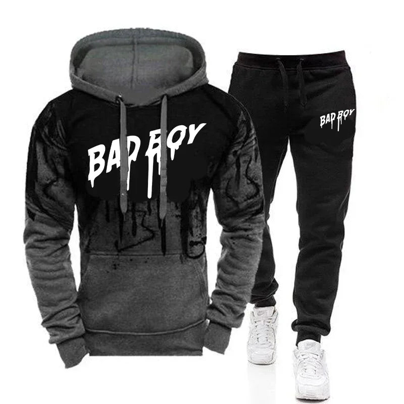 Sweatshirt Sports Pants and Sportswear Sweatsuit Daily Sets for Men Two Piece Tracksuit Man Hoodie Hot Sales 2024 Fashion Casual