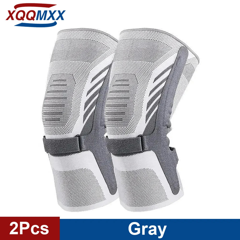 Knee Compression Sleeve for Knee Pain. Knee Support Brace with Side Stabilizers & Patella Tendon Strap for Working Out,Arthritis