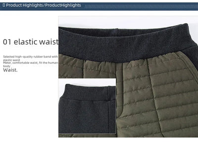 Winterfleece-lined Women's Tights Two-piece Illusionshorts Autumn/winter Thickened Cotton Wadded Trousers Warm Leggings