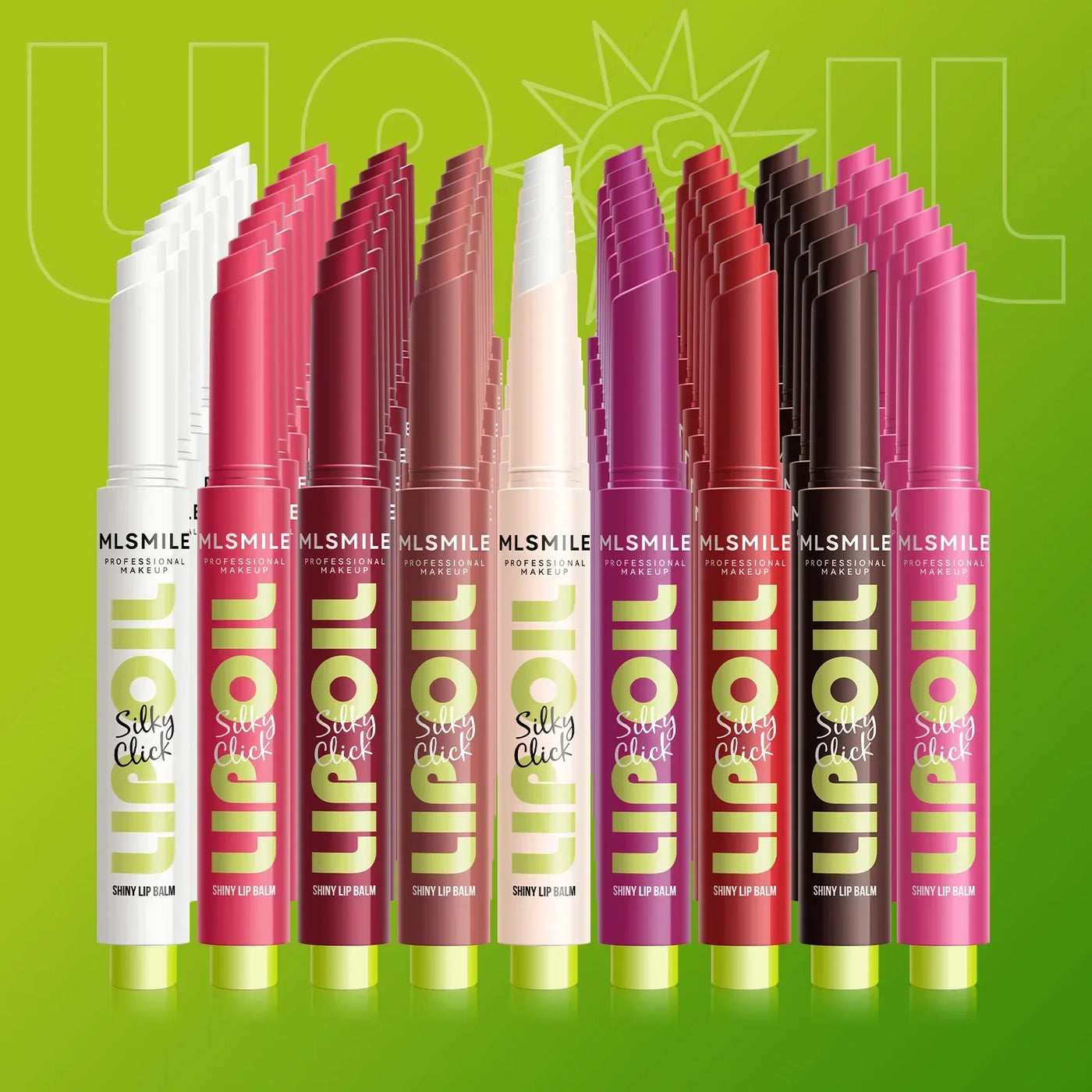 MLSMILE multi-color Silky Click Lip Care Hydrating Lip Gloss with Radiant Mirror HIGH-Shine, Effortless Press Long-Lasting SEXY