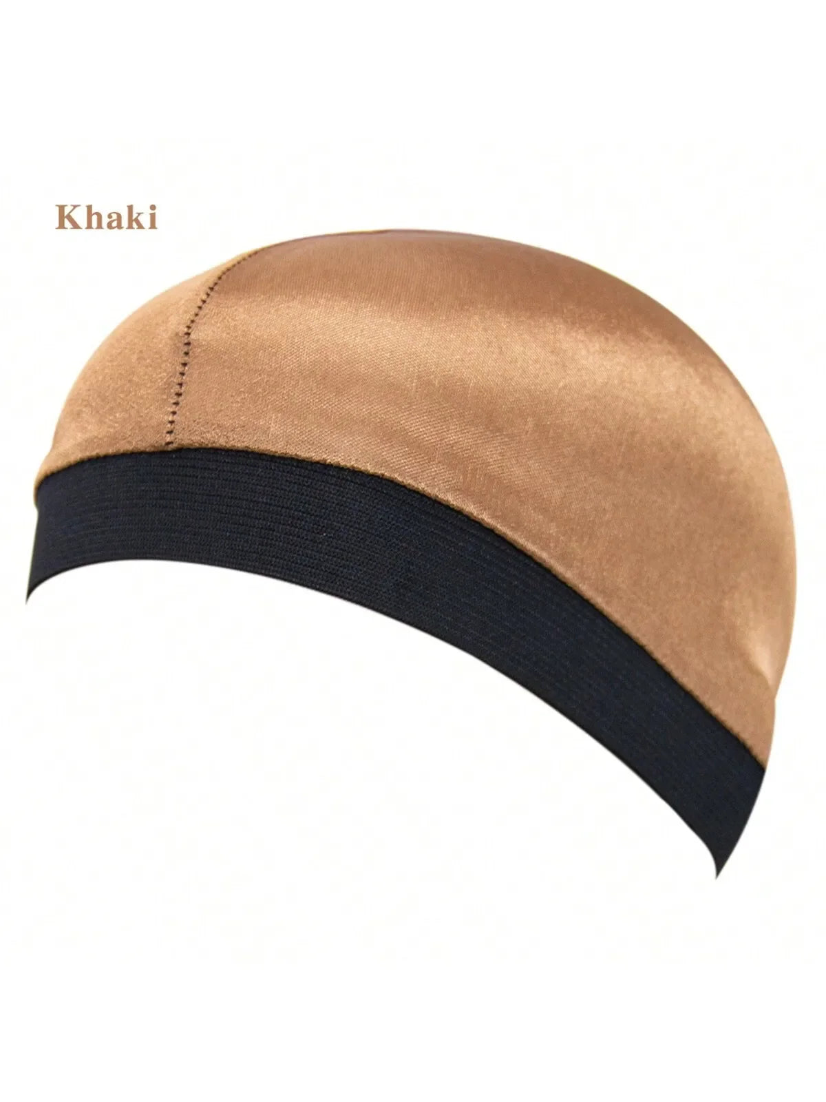Dome Wave Cap Silk Bonnet Satin Elastic Breathable Turban Hat Hair Headwear Bonnets Hats Fedoras Beanie For Adult