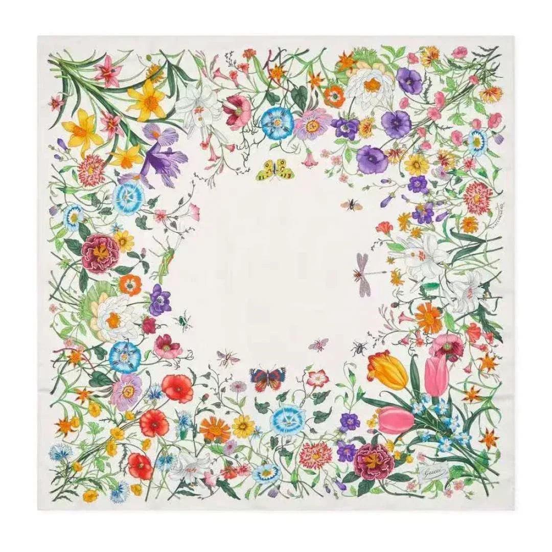 Silk scarf: modern flair - effortlessly chic styling.