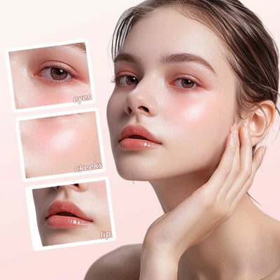 Multi-Purpose Facial Cream - Blush, Lipstick And Eyeshadow, Waterproof And Long-Lasting, Ideal Contour And Prominence