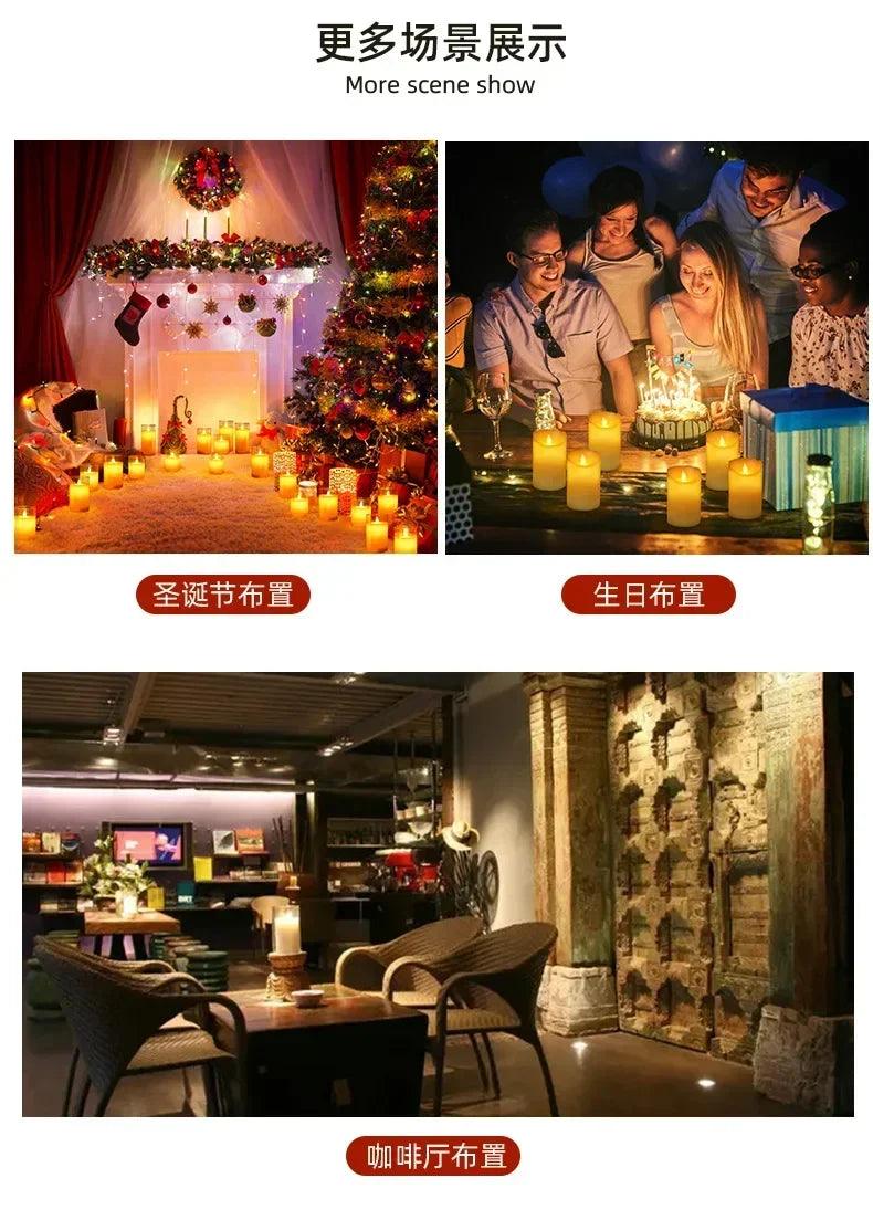 Classic european ivory white large cylinder candle smokeless tasteless romantic wedding hotel decoration holiday