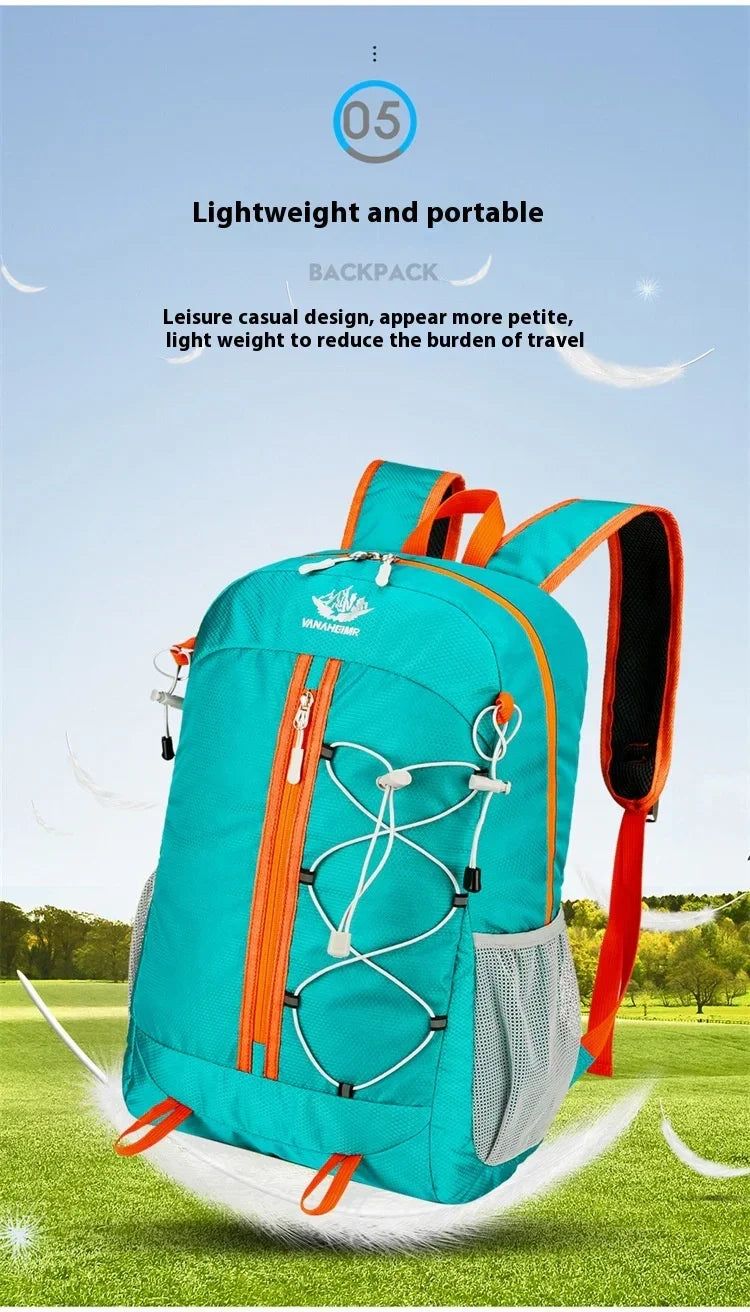 Outdoor Backpack Oxford Buden Mountain Riding Backpack Ultra Light Multifunctional Casual Foldable Backpack Large Capacity