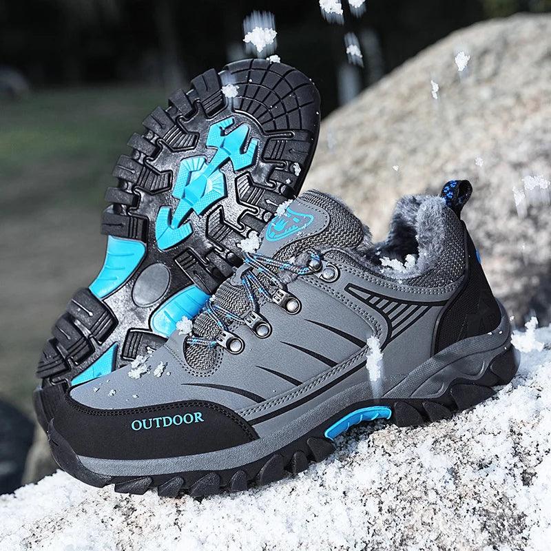 Men's Sneakers Outdoor Low-top Men's Hiking Shoes for Mountain Climbing and Warmth Men's Boots Outdoor Hiking Boots Work Shoes