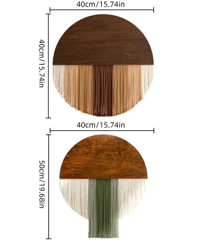 Nordic Handmade Round Woven Macrame Tapestry Room Decor Home and Decoration for Bedroom Livingroom Wall Art Aesthetics Home