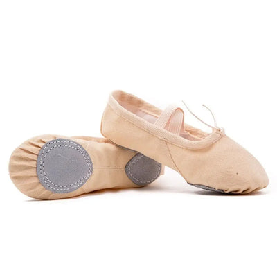 Gymnastics Training Soft Flats Leather Children Latin Dance Canvas Girls Ballet Shoes Dance Shoes Flats Shoes Gils Shoes
