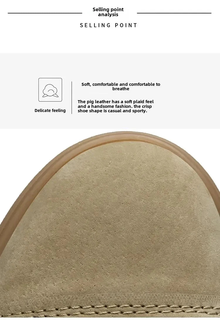 Summer New Fashion Casual Leather Shoes Lace-up Comfortable Men's Oxford Shoes Outdoor Soft Dress Shoes Non-slip Sports Shoes