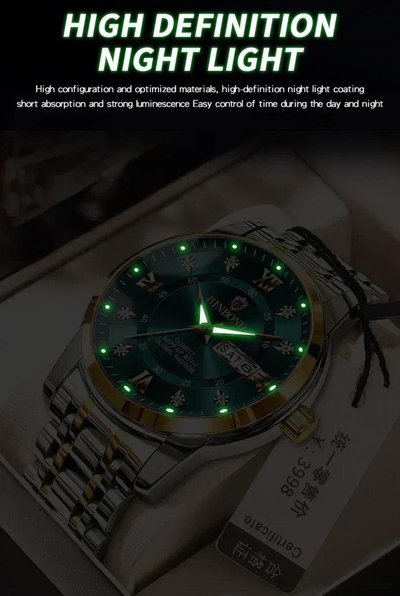 2025 top brand luxury fashion diver watch men 30atm waterproof date clock sport watches mens quartz wristwatch relogio