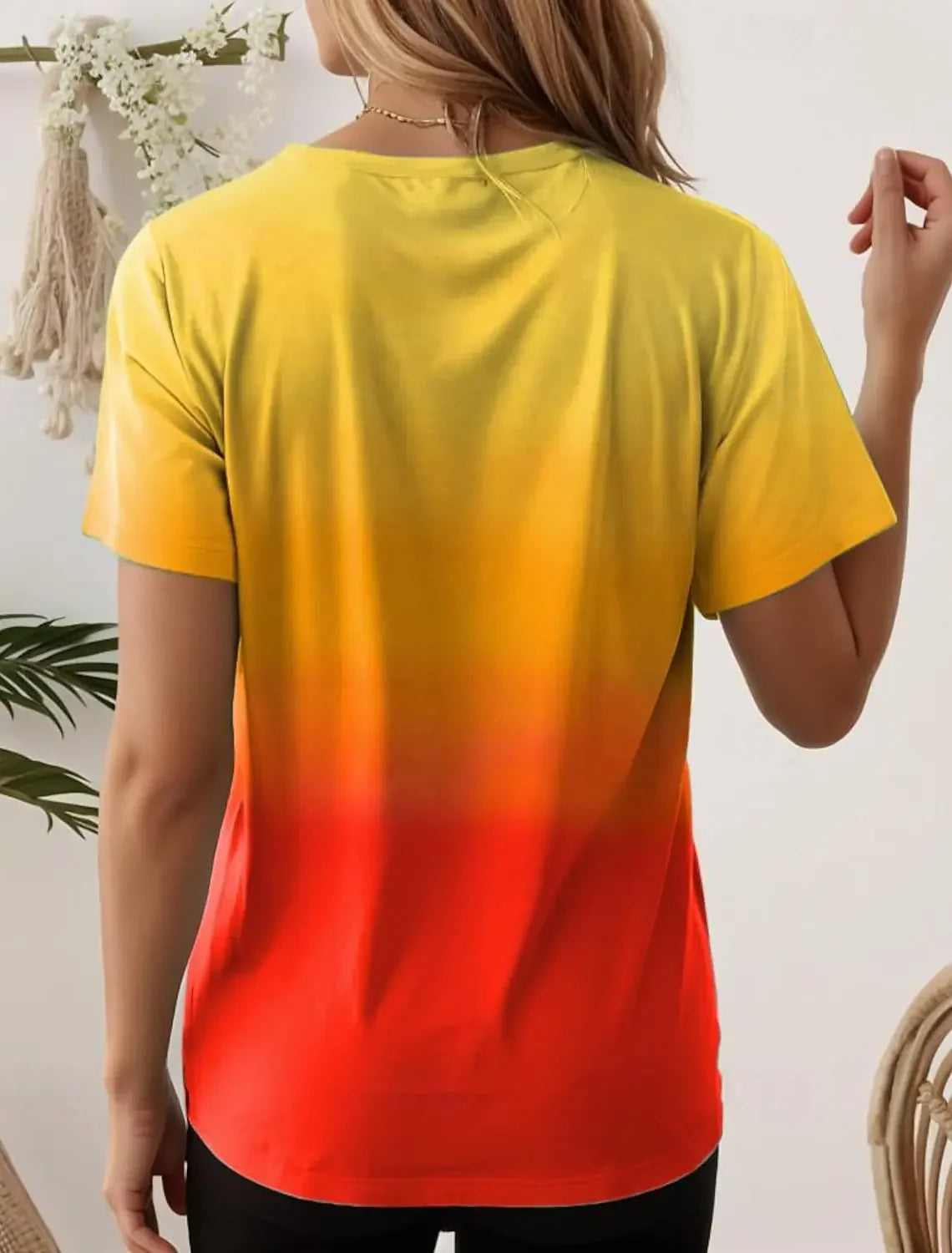 Women's T-Shirts 3d Gradient Print
