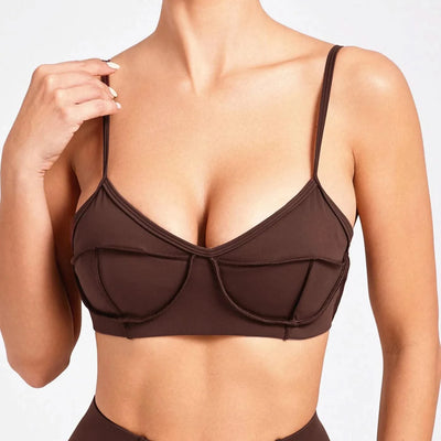 Women Nude Straps Yoga Sets Activewear