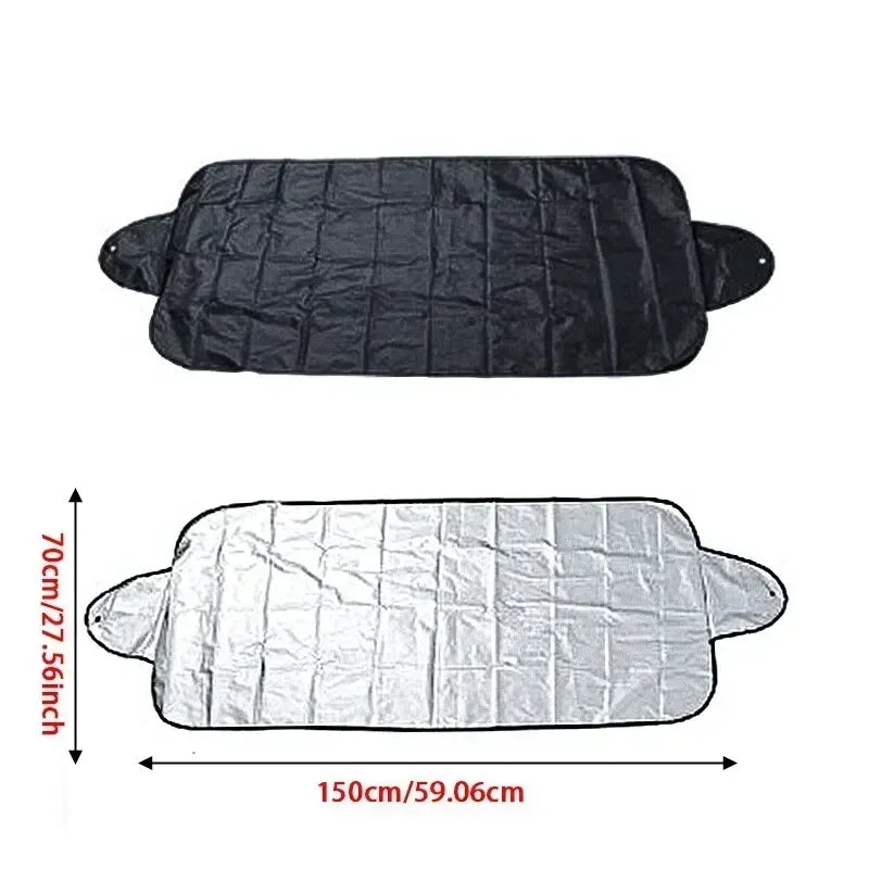Car Snow Shield - Cotton Material, Foldable Protective Cover, Protection Against Ice, Sun Precipitation, Vehicle Snow Pad Amagi