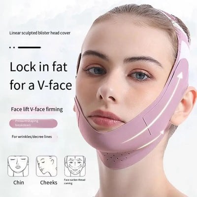 Anti Wrinkle Face Slimming Bandage Breathable Elastic V Line Face Shaper Facial Massage Graphene Face Lift Up Strap