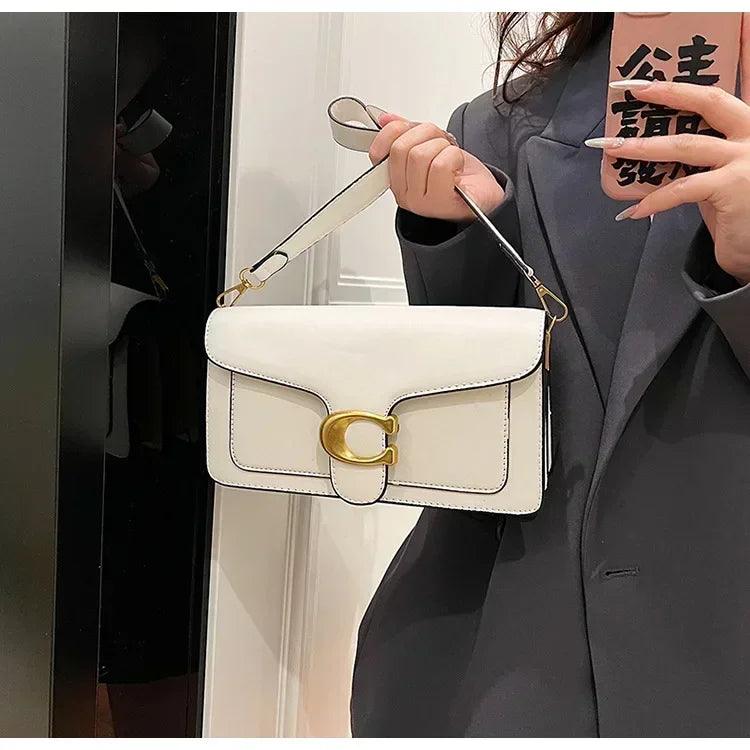 Luxury - grade 2025 women’s exclusive small square shoulder bag - solid - color aesthetic niche - style design& daily