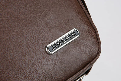 Men‘s PU Shoulder Bag Messenger Bag Casual Waterproof Nylon Zipper Pocket Handbag Fashion Tote Travel Male Crossbody Bags