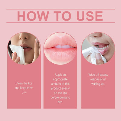 EELHOE Strawberry Night Lip Mask Overnight Deep Hydration Exfoliant for Lips Enhance Skin Elasticity Moisturizing Lip Mask 30g