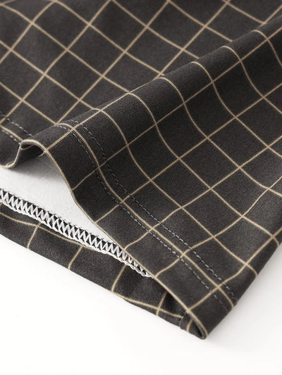 4-Pack Men's Polyester Boxers - Plaid Pattern, Classic Fit