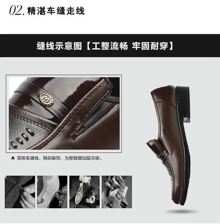 Oxford Shoes for Men Dress Shoes  Formal Shoes Fashion Round Toe Business Wedding  Dress  Men Designer  Loafers