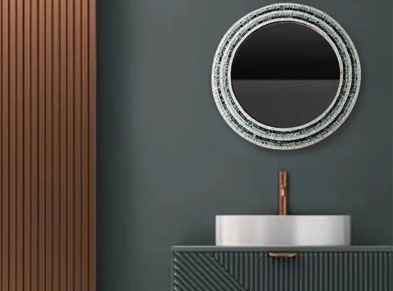 Wall hanging decorative mirrors living room glass bedroom bathroom aesthetics makeup mirror decor