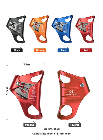 Mountaineer Chest Ascender Climber Climbing Rope Tool Outdoor Rock Climbing SRT Professional Chest Climber Equipment Protection