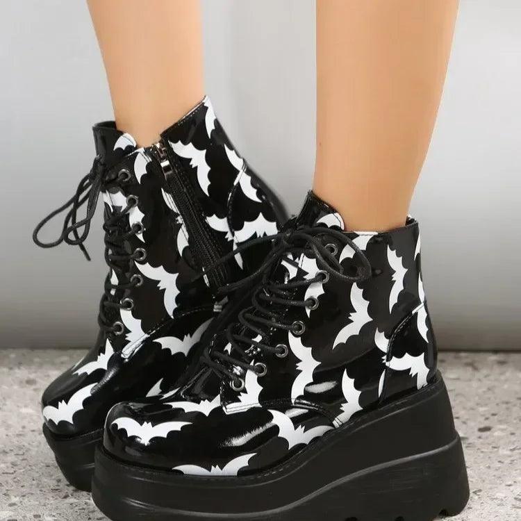 Women shoes new boots female short tube ladies ankle for gothic black cowboy